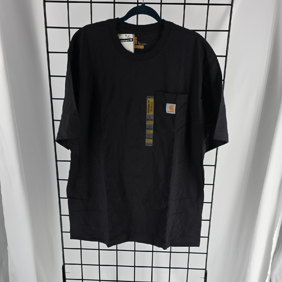 Carhartt Men's Original Fit Black Pocket Tee NEW L - Picture 1 of 6